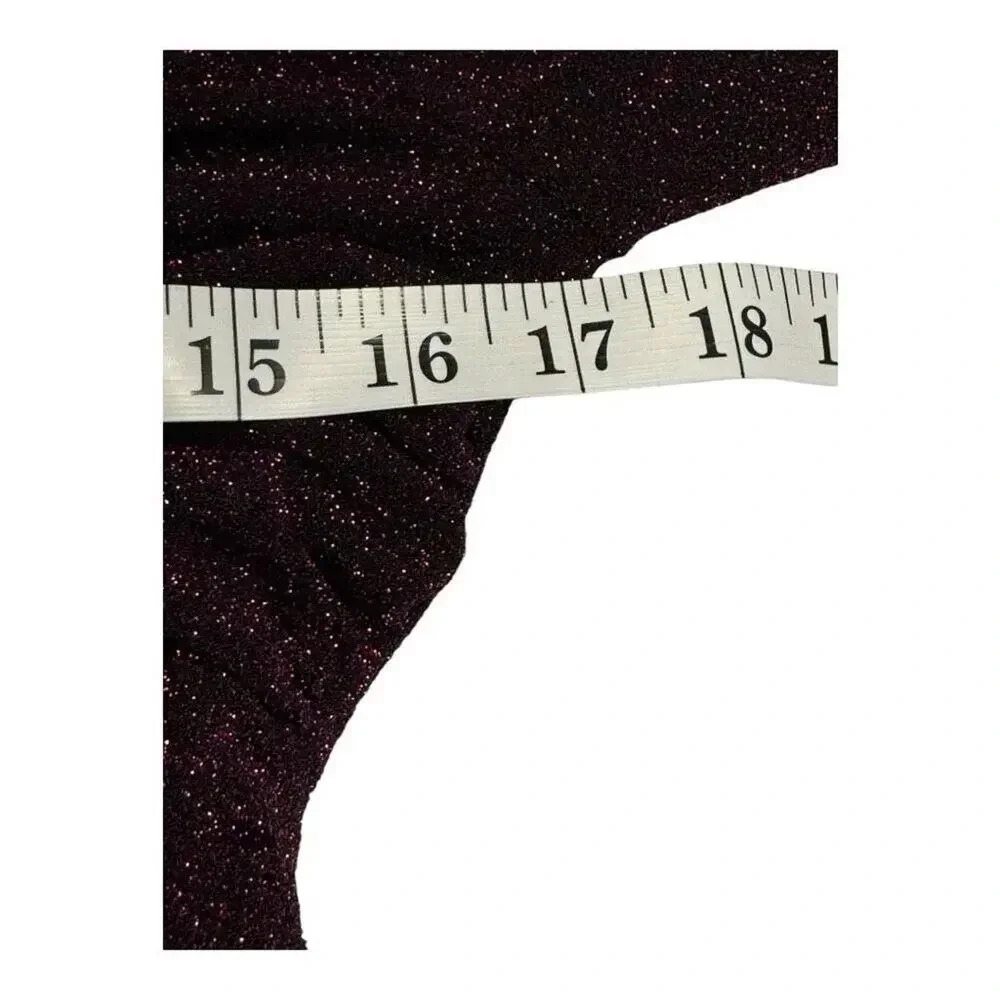 NEW London Times For Maggy London Dovana Magenta Sparkle Lurex Dress Size 4 NWT - Picture 6 of 8